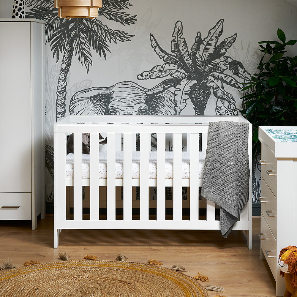 Nika Cot Bed- White Wash