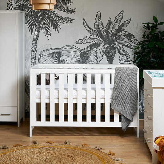 Nika Cot Bed- White Wash