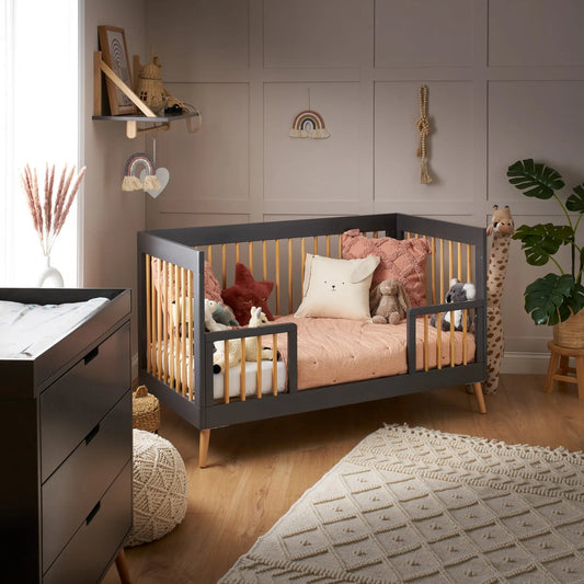 Maya Scandi Cot Bed – Slate