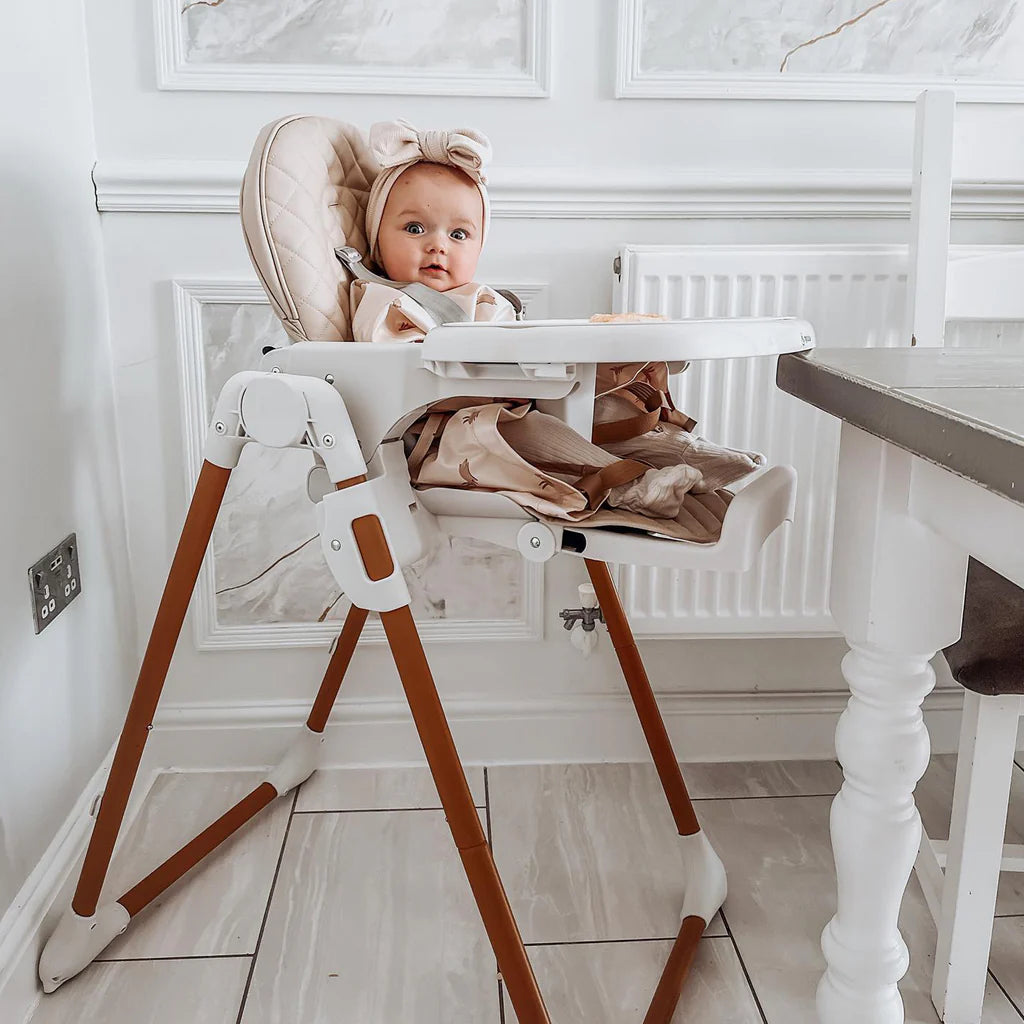 MBHC11 Deluxe Highchair - Quilted Oatmeal