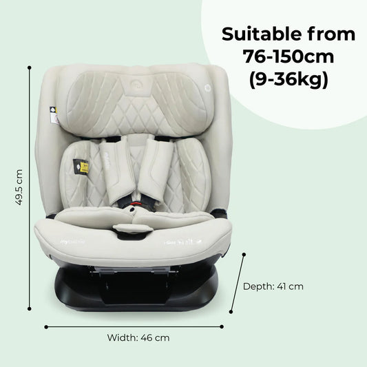 MBCS123 i-Size (76-150cm) Car Seat - Oatmeal