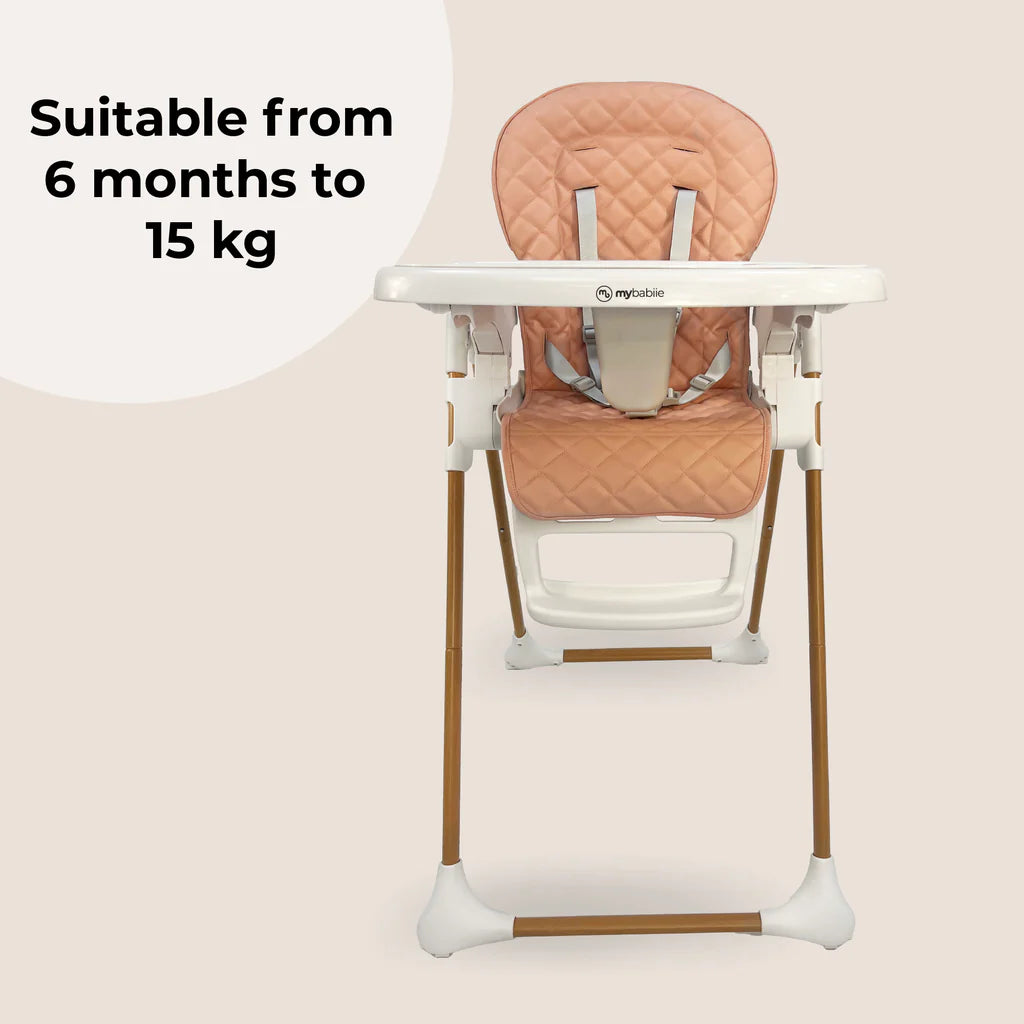 MBHC11 Deluxe Highchair - Quilted Pink