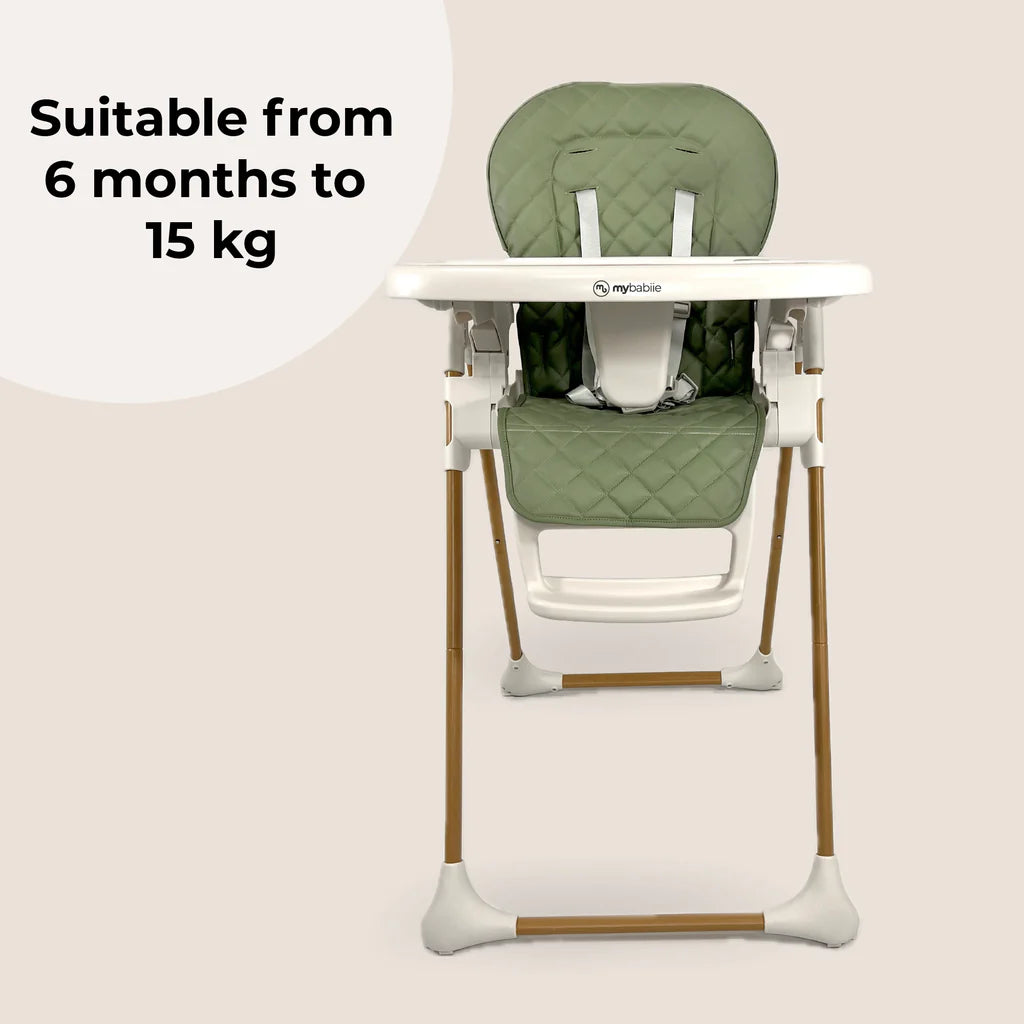 MBHC11 Deluxe Highchair - Quilted Green