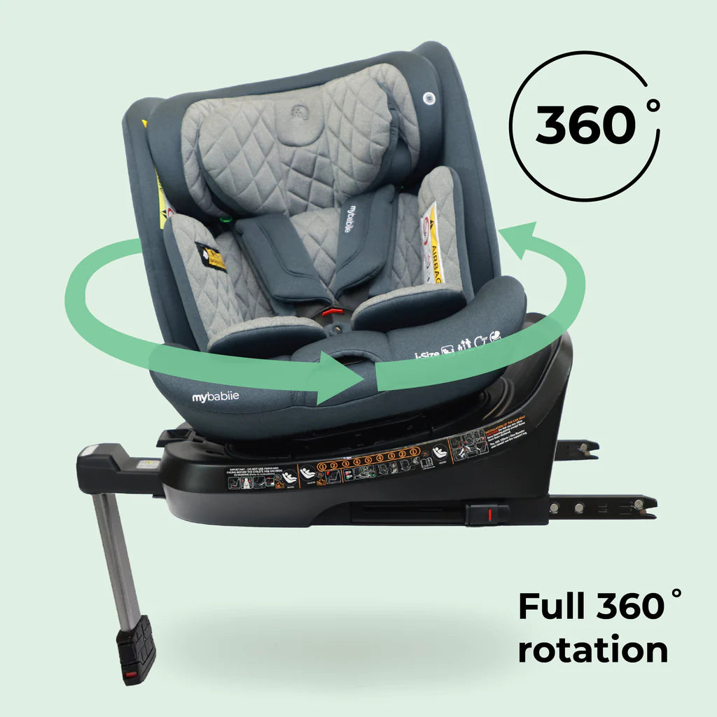 MBCSSPIN i-Size (40-150cm) Spin Car Seat - Slate Blue