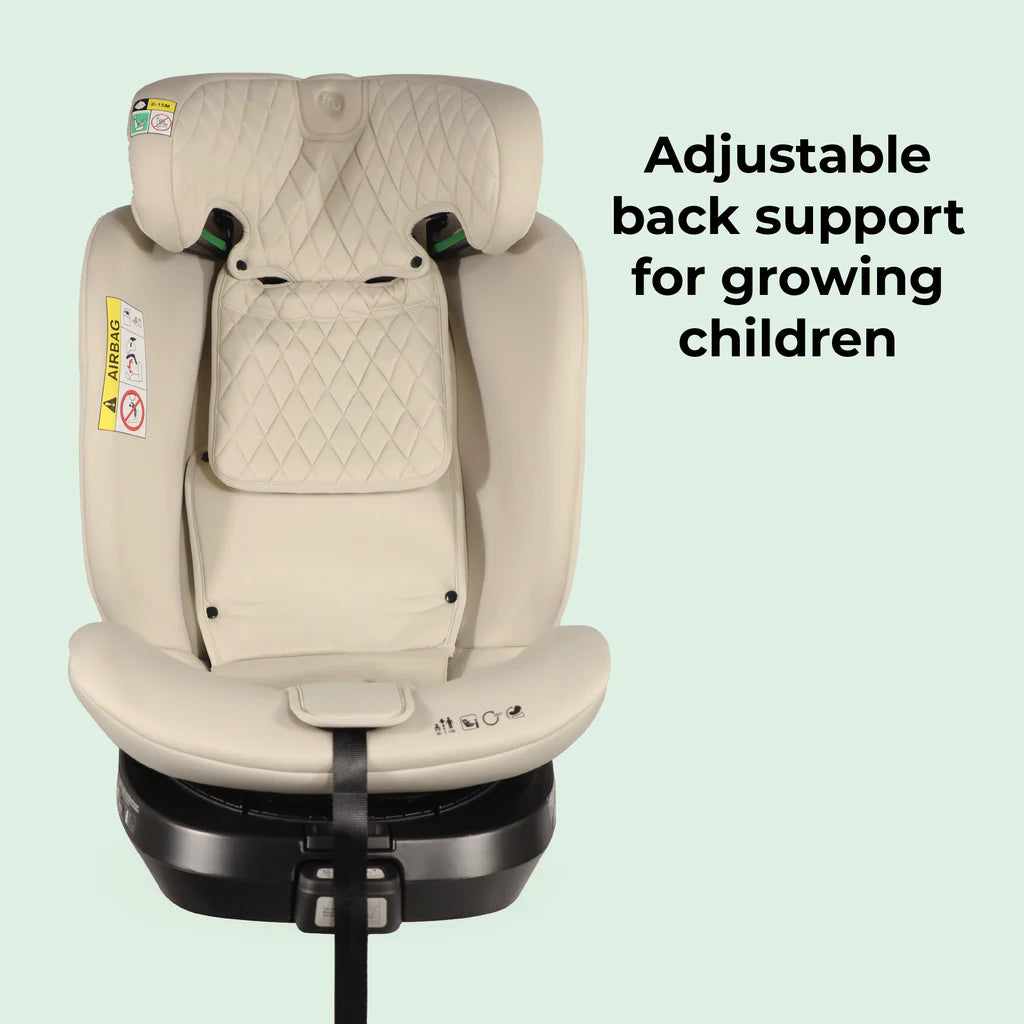 MBCSSPIN i-Size (40-150cm) Spin Car Seat - Stone