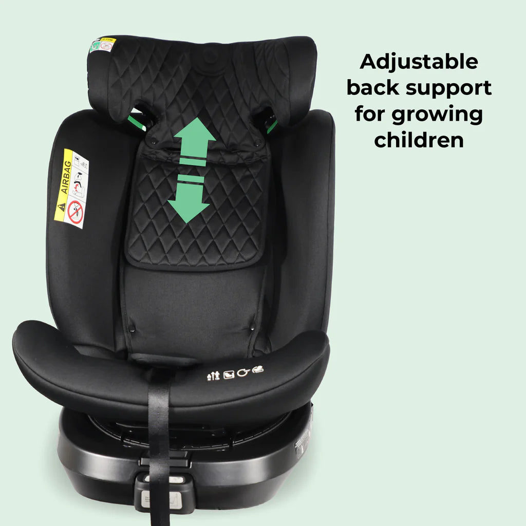 MBCSSPIN i-Size (40-150cm) Spin Car Seat - Quilted Black