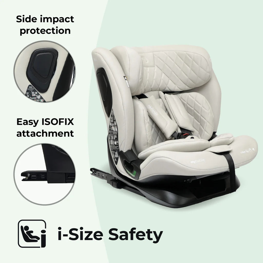 MBCS123 i-Size (76-150cm) Car Seat - Oatmeal