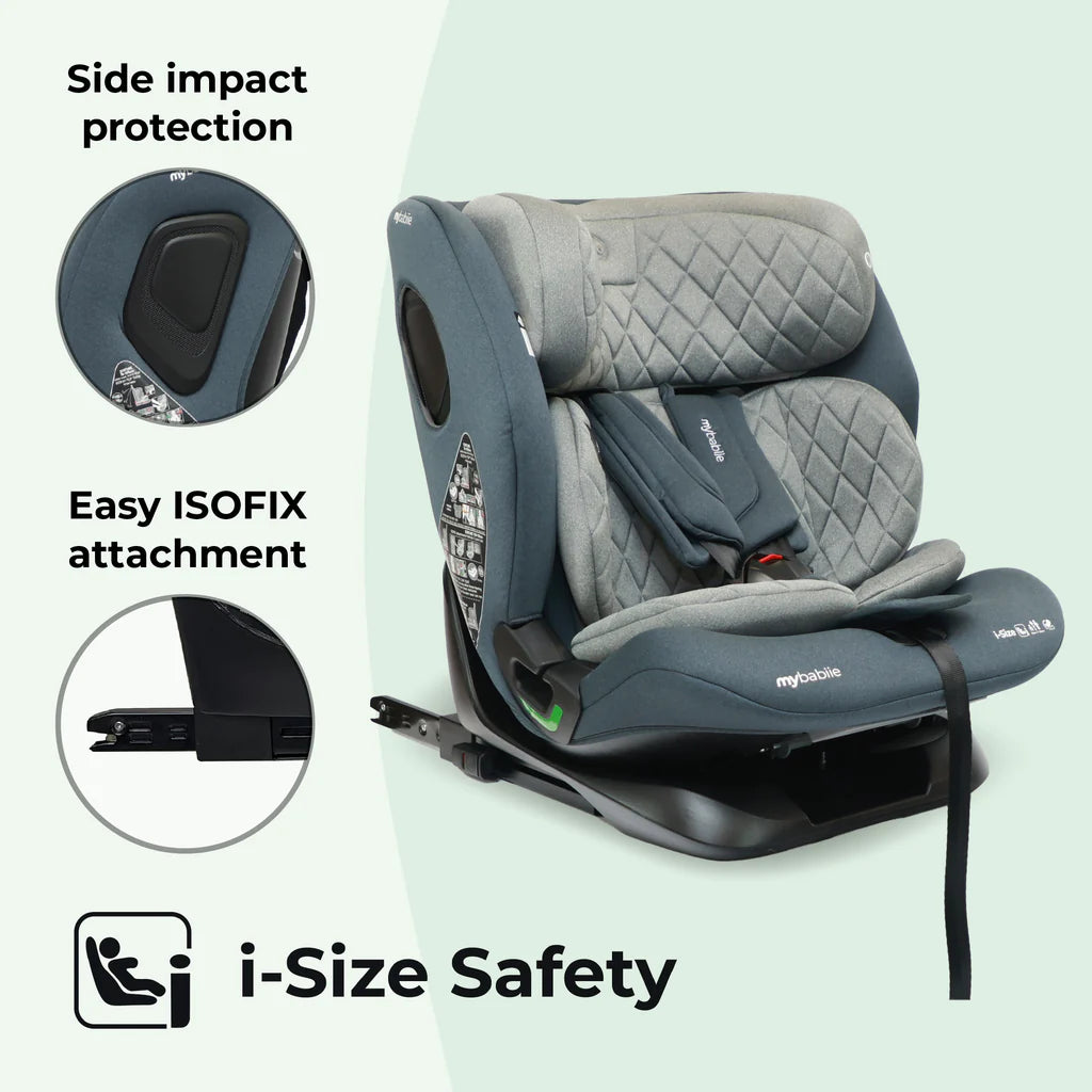 MBCS123 i-Size (76-150cm) Car Seat - Slate Blue