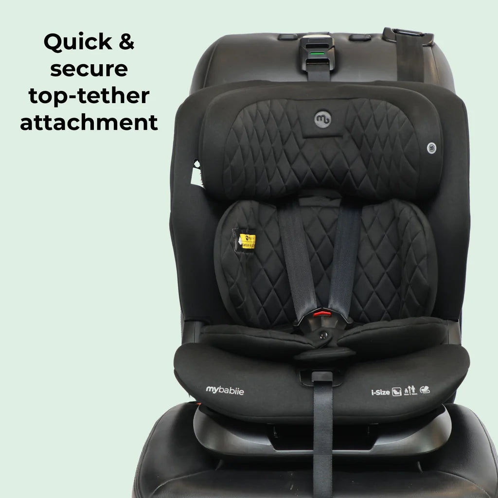 MBCS123 i-Size (76-150cm) Car Seat - Black Melange