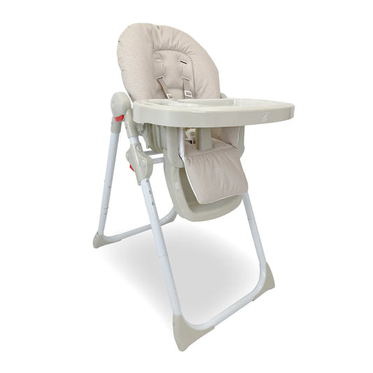 MBHC8 Premium Highchair - Oatmeal Herringbone