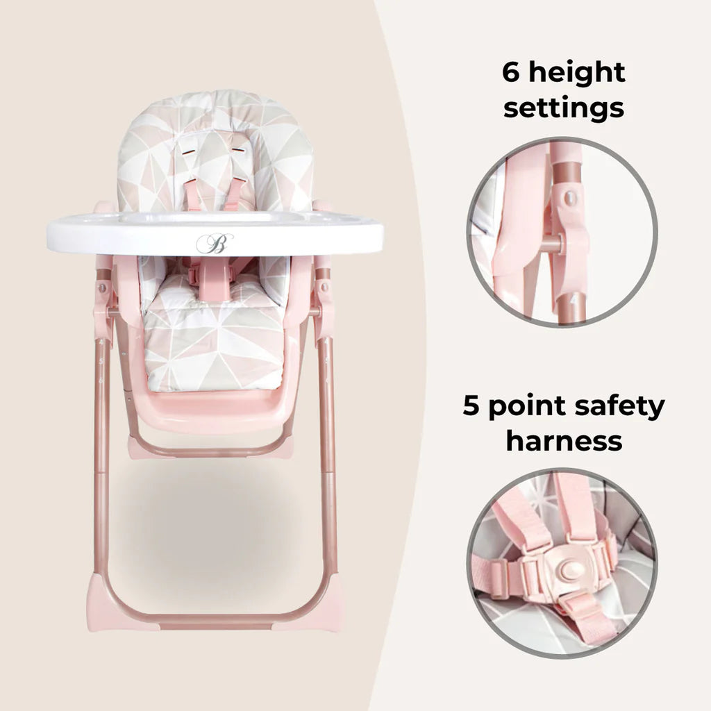 MBHC8 Premium Highchair - Rose Gold