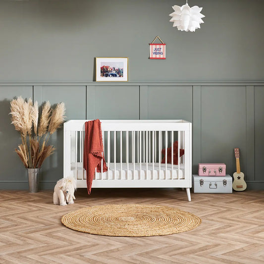 Maya Scandi Cot Bed – Nordic White