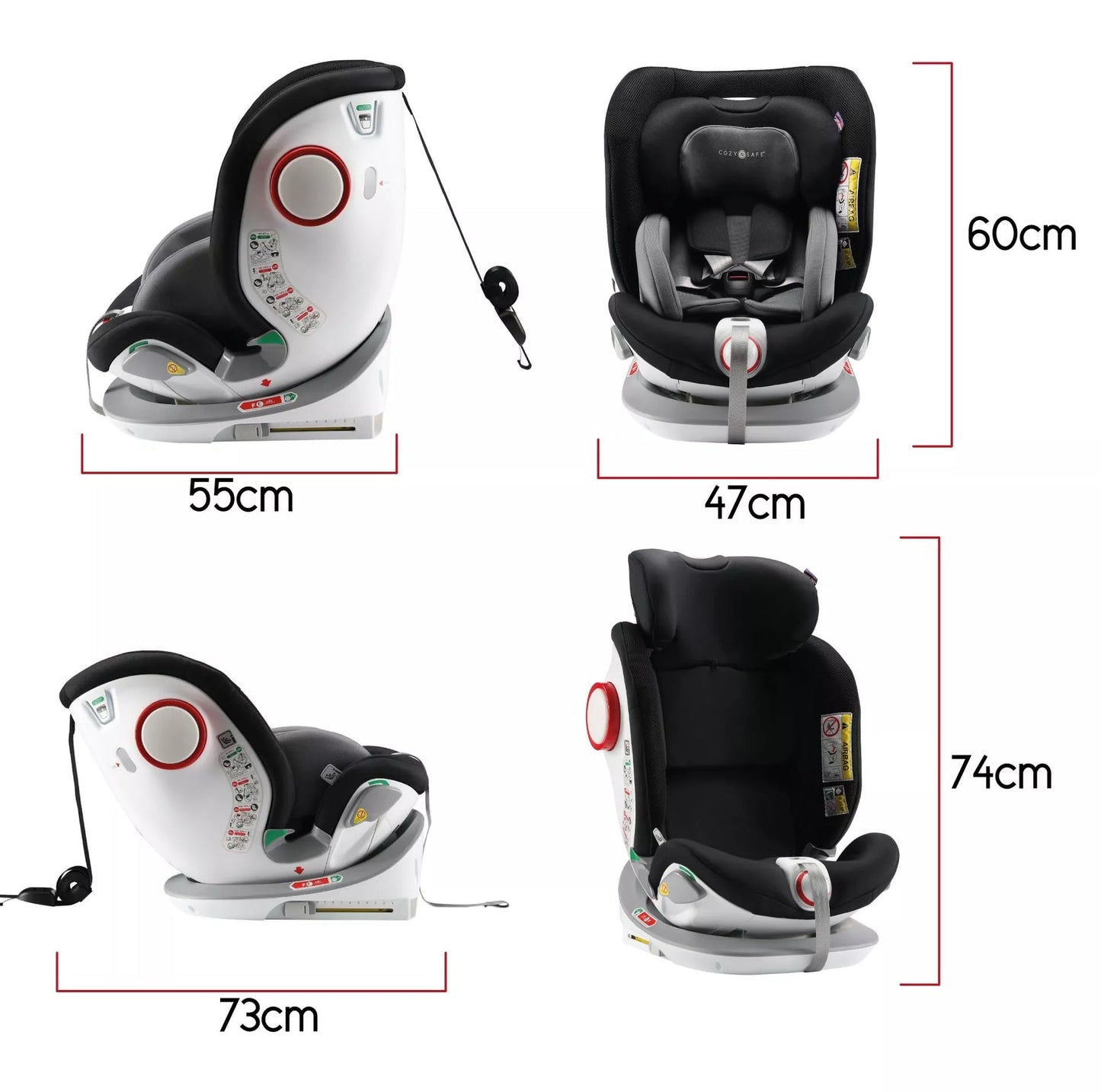 Cozy N Safe Morgan 360° i-Size 40-125cm Rotation Car Seat