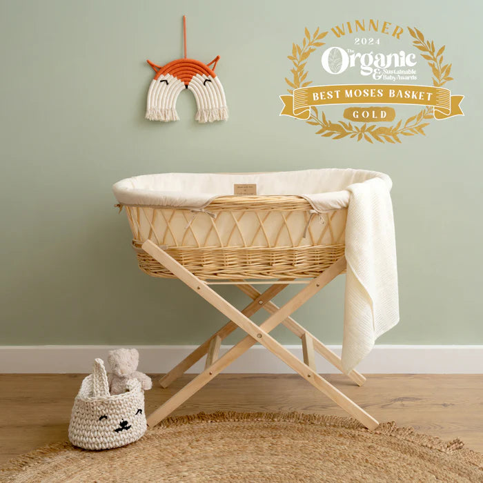 Organic Natural Wicker Moses Basket