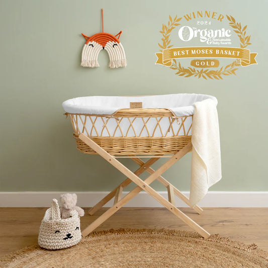 Organic Natural Wicker Moses Basket