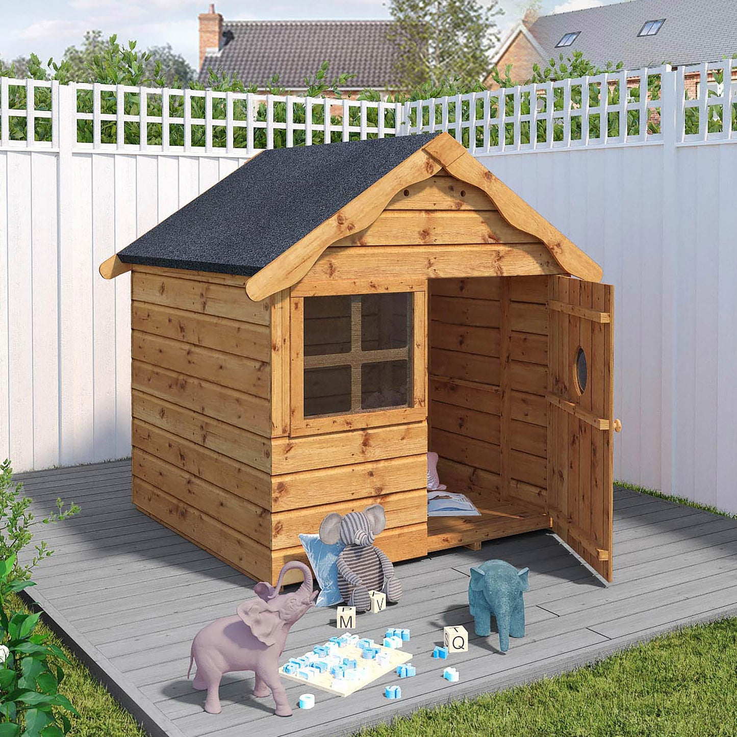 Snug Apex Wooden Playhouse