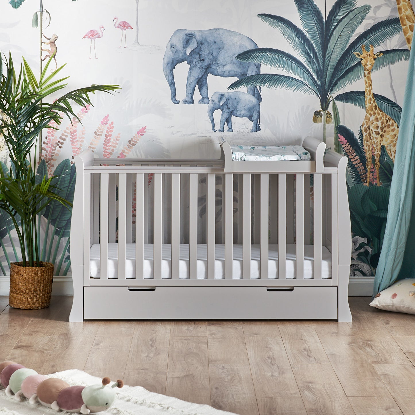 Stamford Sleigh Cot Top Changer