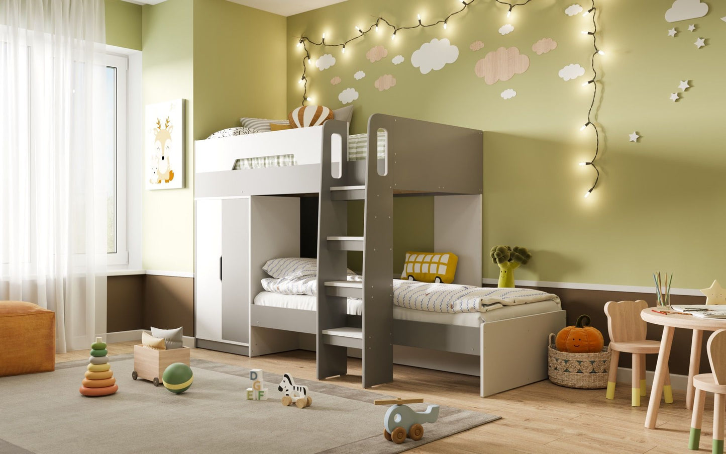 Flair Benito Bunk Bed With Wardrobe