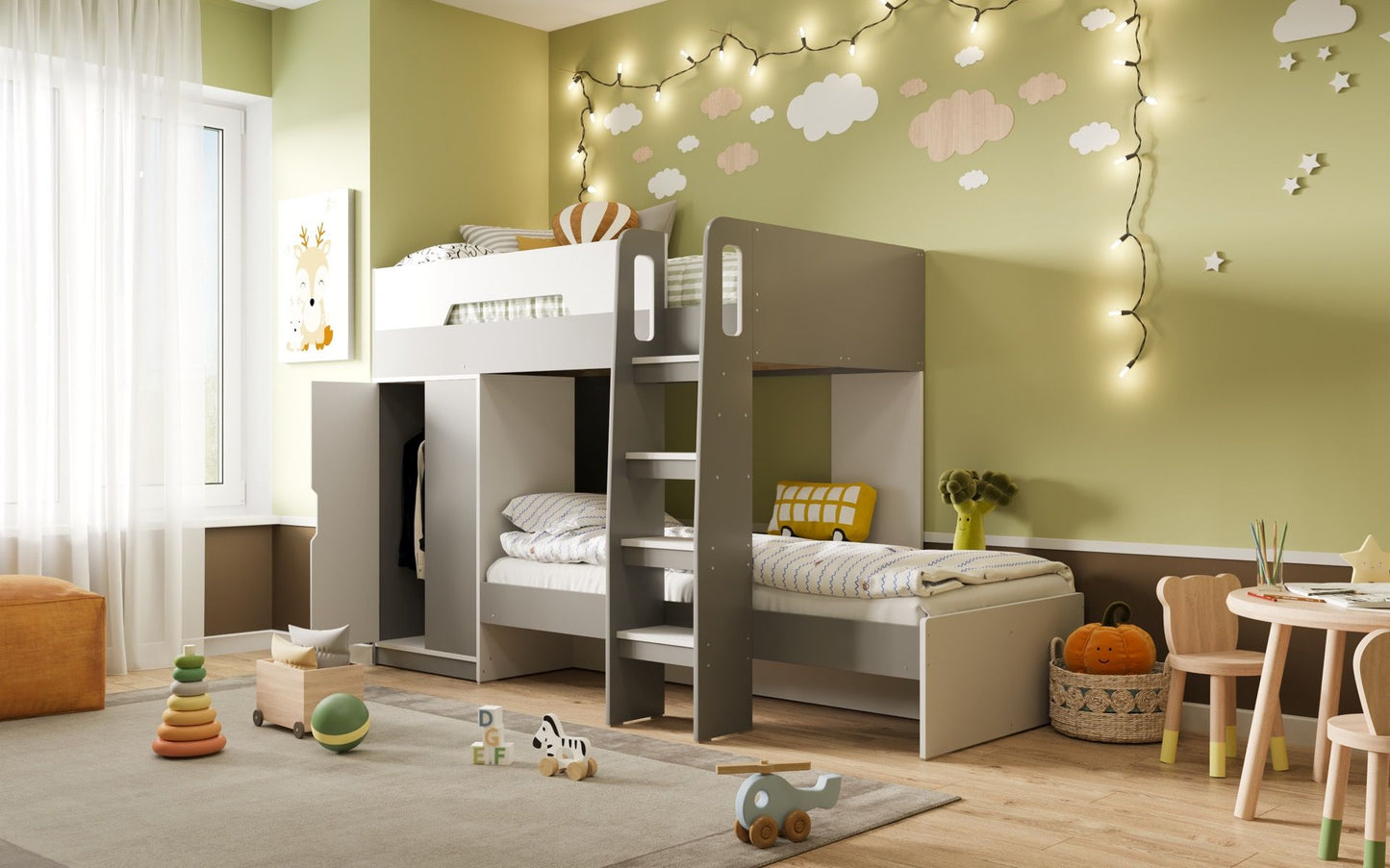 Flair Benito Bunk Bed With Wardrobe