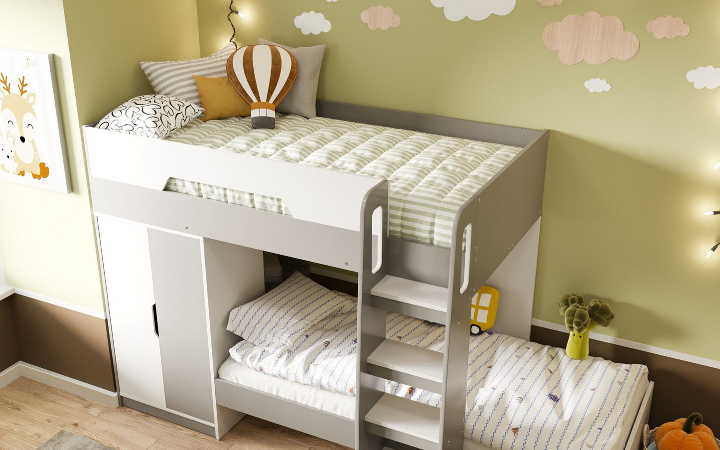 Flair Benito Bunk Bed With Wardrobe