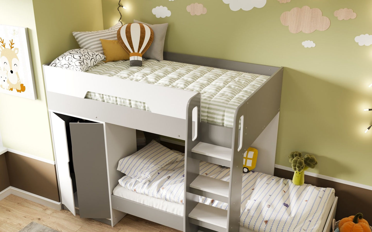 Flair Benito Bunk Bed With Wardrobe